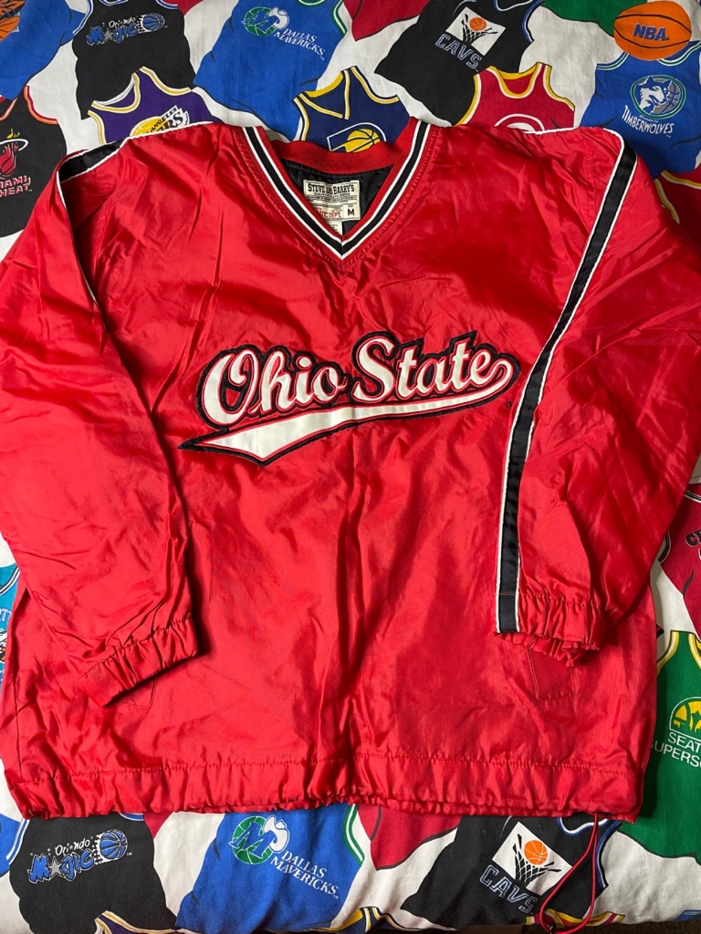 NCAA Ohio State Insulated Pull Over Windbreaker Jacket